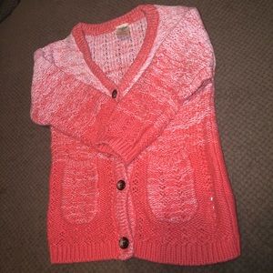 Knitted baby girl sweater